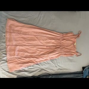 KORI America MIDI Lace Trim Dress